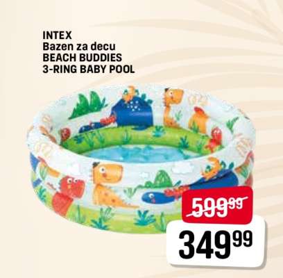 INTEX Bazén za decu BEACH BUDDIES 3-RING BABY POOL