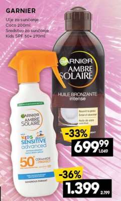 GARNIER AMBRE SOLAIRE HUILE BRONZANTE intense