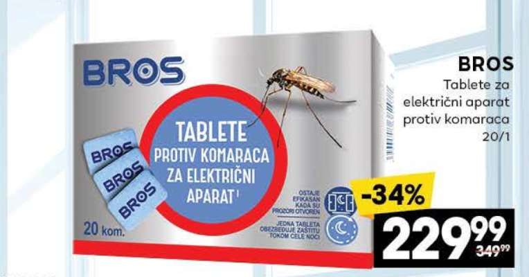BROS Tablete za električni aparat protiv komaraca 20/1
