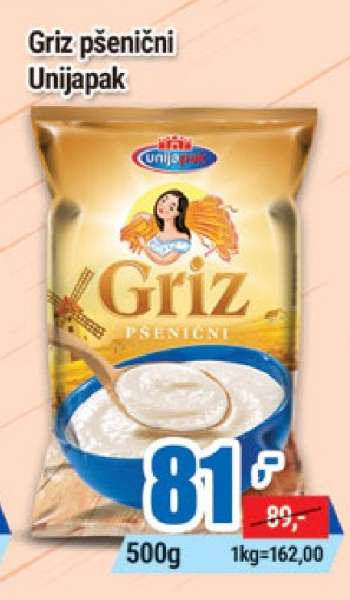 Griz pšenični Unijapak