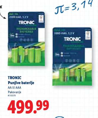 TRONIC Punljive baterije