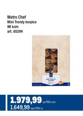 Metro Chef Mini Trendy korpice