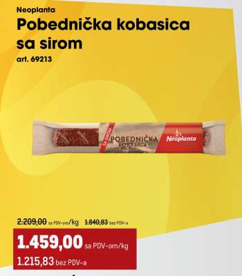 POBEDNIČKA KOBASICA SA SIROM