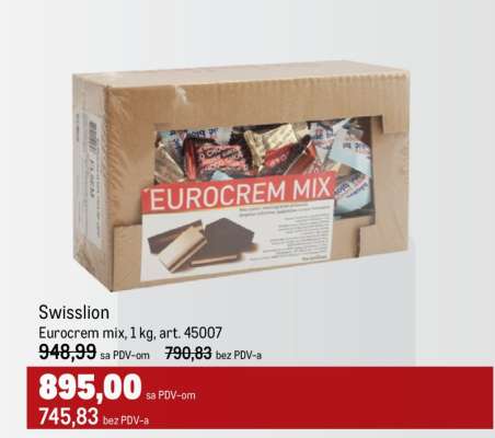 Swisslion Eurocrem mix, 1kg, art. 45007
