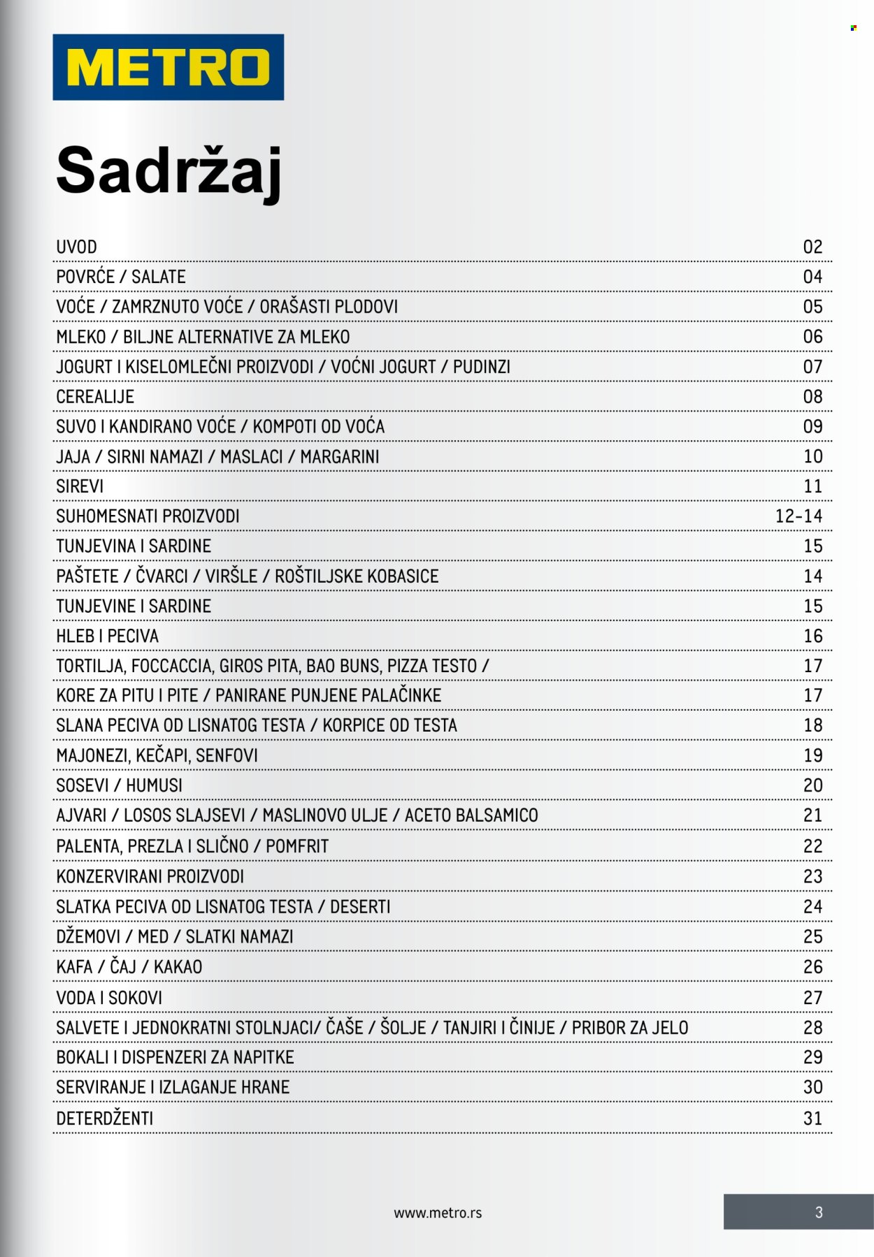 Metro katalog . Stranica 3
