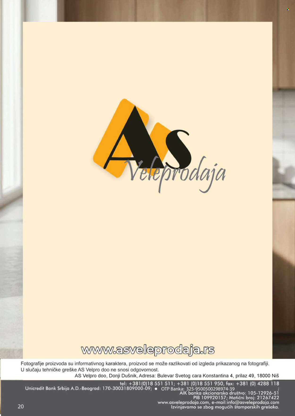 AS Veleprodaja katalog  - 01.06.2026 - 30.06.2026. Stranica 20