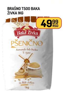 Brašno T500 Baka Živka 1kg