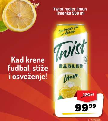 Twist radler limun limenka 500 ml