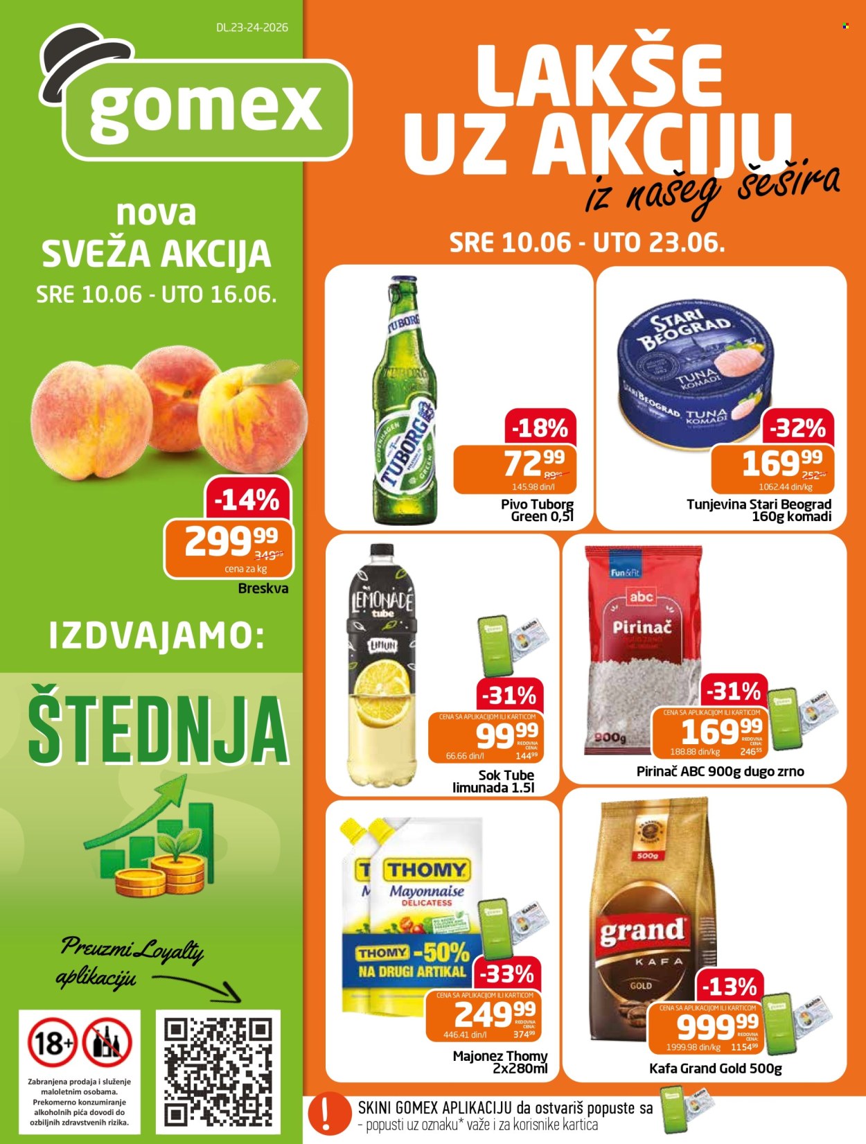 Gomex katalog  - 10.06.2026 - 23.06.2026. Stranica 1
