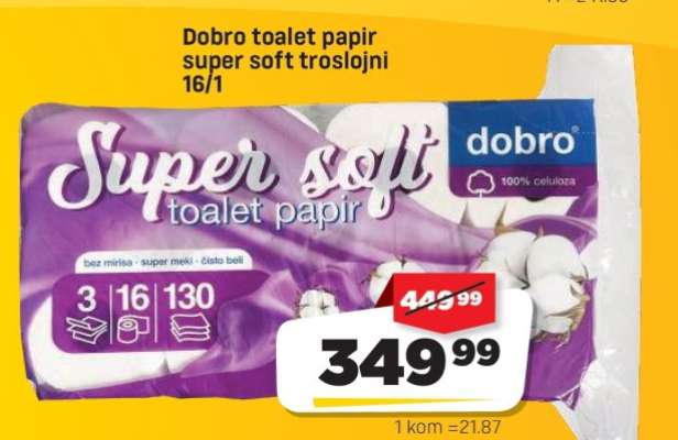 Dobro toilet paper super soft 16/1