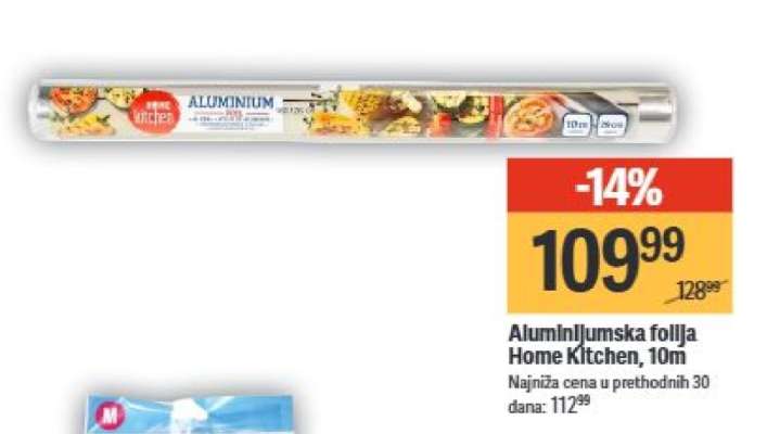 Aluminijumska folija Home Kitchen 10m