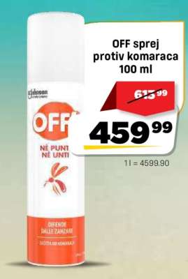 OFF sprej protiv komaraca 100 ml