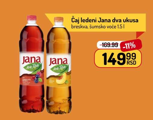 Čaj ledeni Jana dva ukusa
