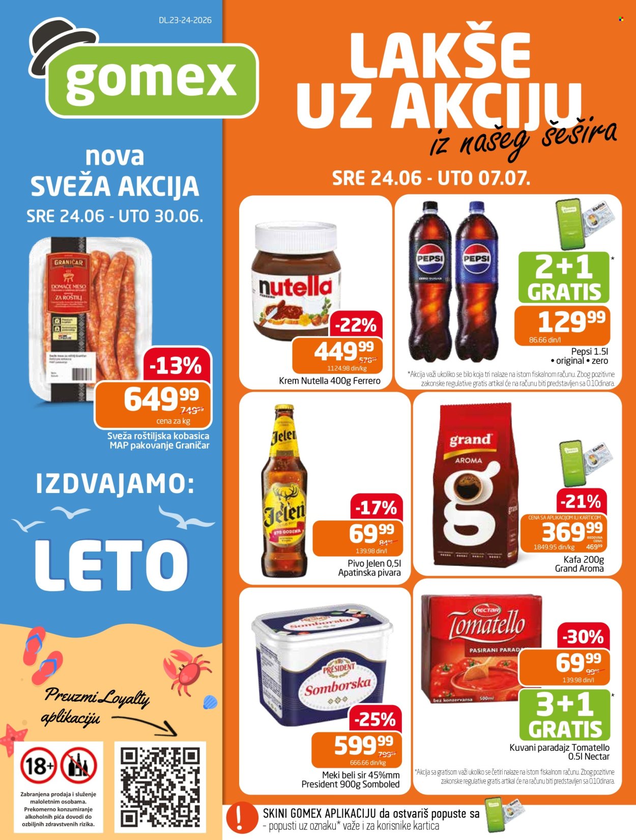 Gomex katalog  - 24.06.2026 - 07.07.2026. Stranica 1