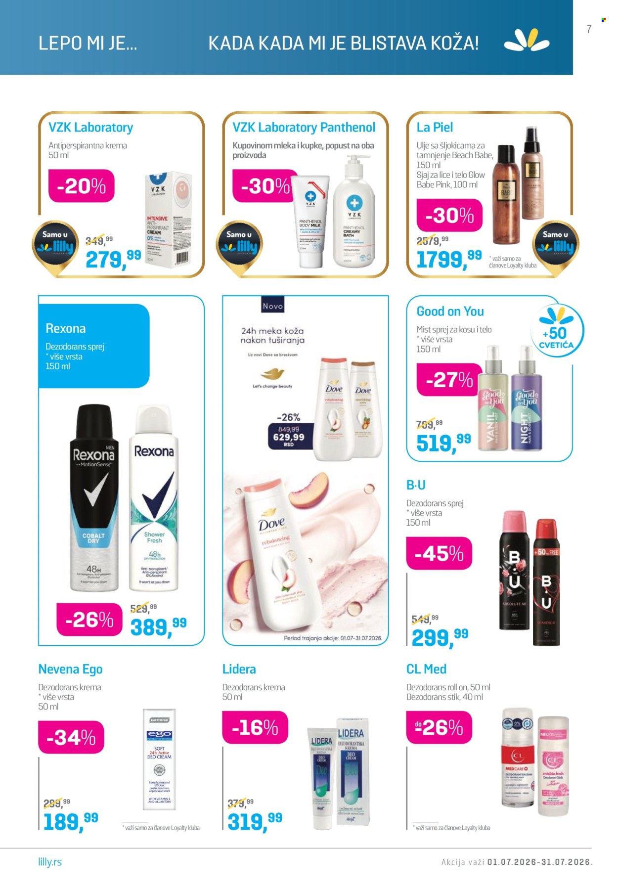 Lilly Drogerie katalog  - 01.07.2026 - 31.07.2026. Stranica 7