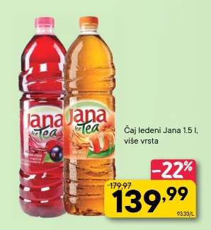 Čaj ledeni Jana 1.5 l
