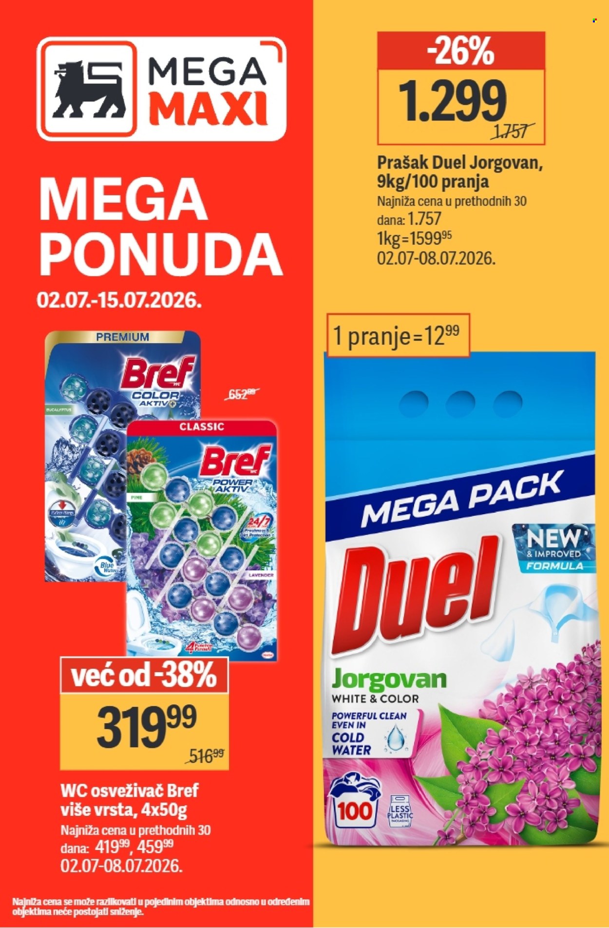 Mega Maxi katalog  - 02.07.2026 - 15.07.2026. Stranica 1