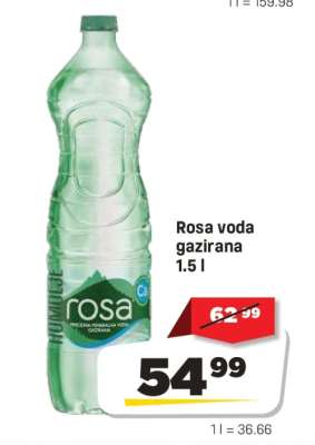 Rosa voda gazirana 1.5 l