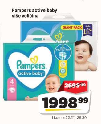 Pampers active baby