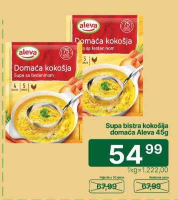 Supa bistra kokošija domaća Aleva 45g