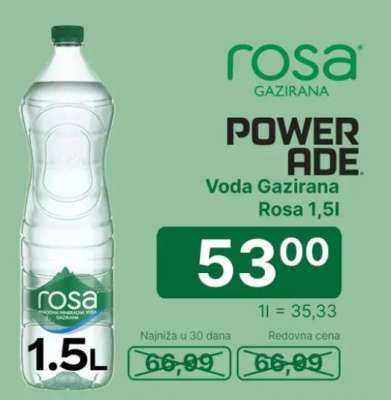 Voda gazirana Rosa 1.5l