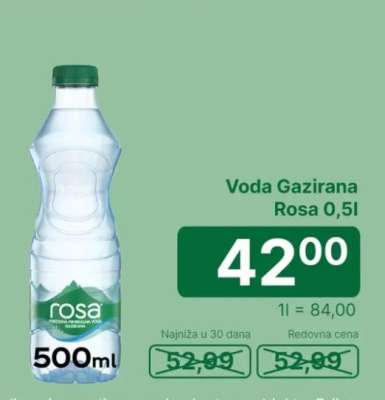 Voda Gazirana Rosa 0,5l