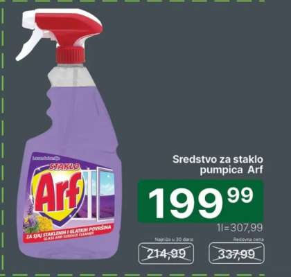 Sredstvo za staklo pumpica Arf