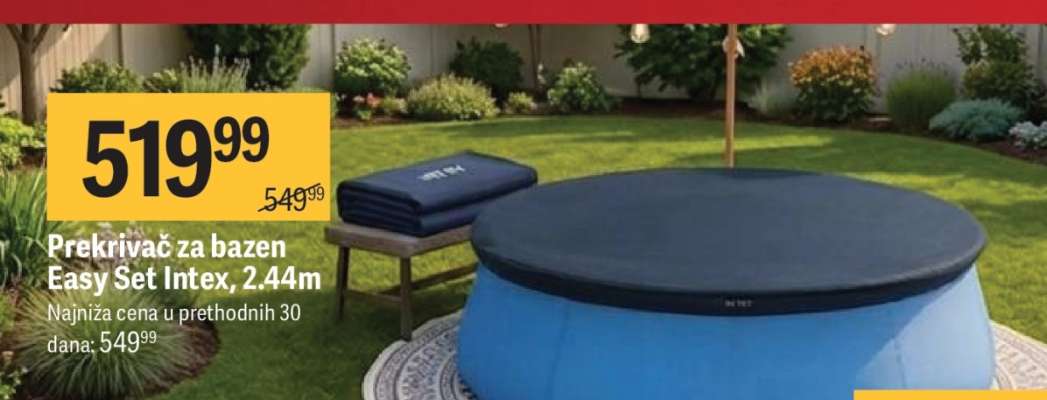 Prekrivač za bazen Easy Set Intex, 2.44m