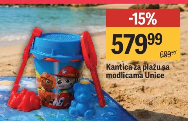 Kantica za plažu sa modlicama Unice