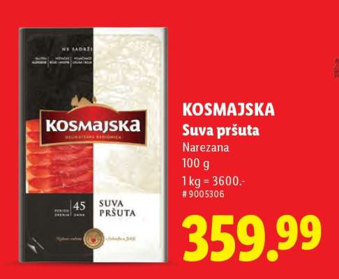 KOSMAJSKA Suva pršuta