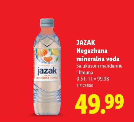 Jazak Negazirana mineralna voda