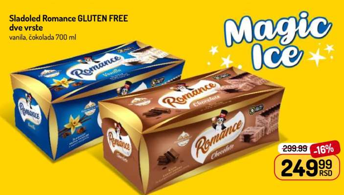Sladoled Romance gluten free