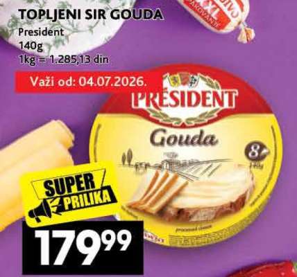 TOPLJENI SIR GOUDA