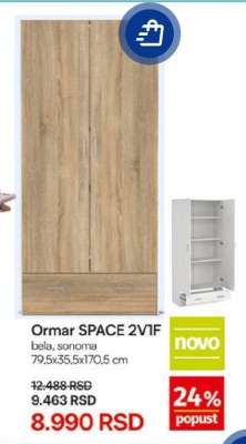 Ormar SPACE 2V1F