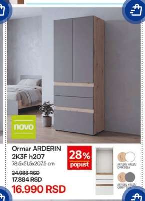 Ormar ARDERIN 2K3F h207