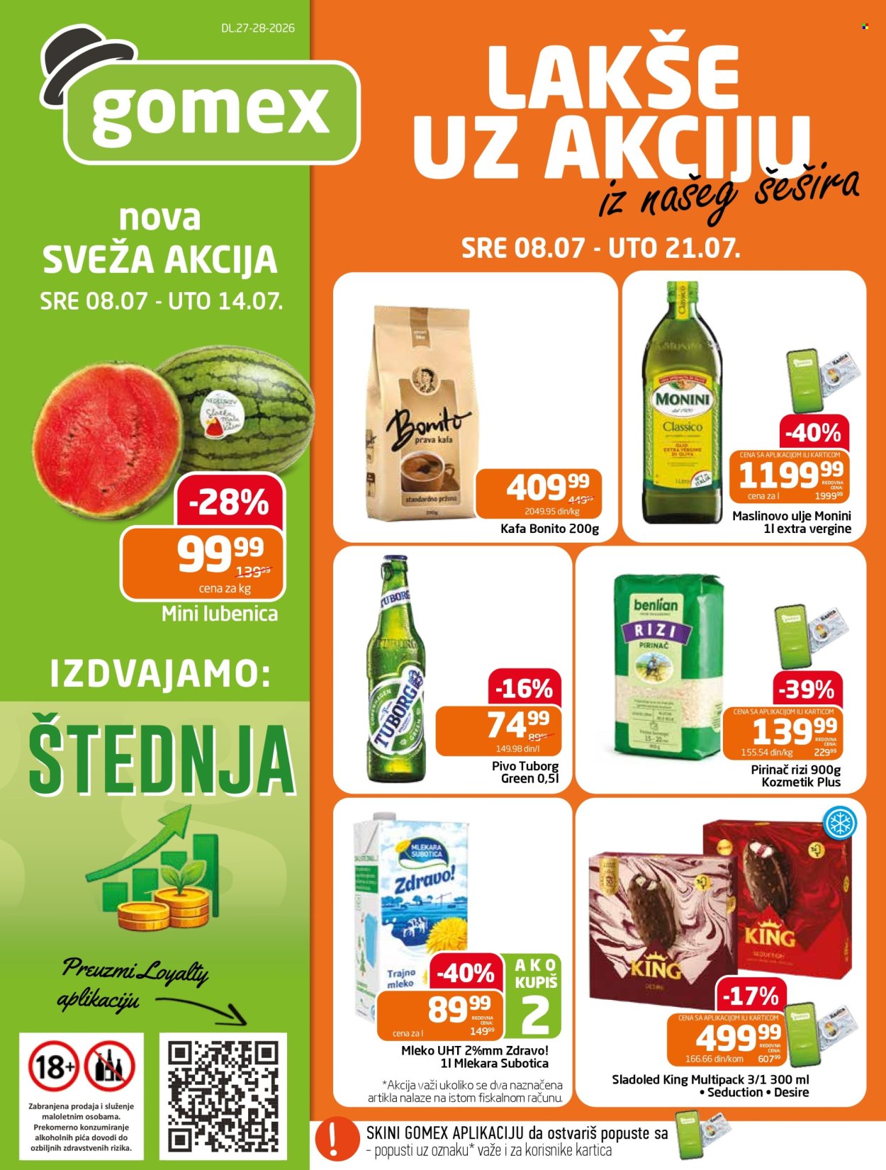 Gomex katalog  - 08.07.2026 - 21.07.2026. Stranica 1