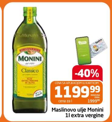 Maslinovo ulje Monini 1l extra vergine