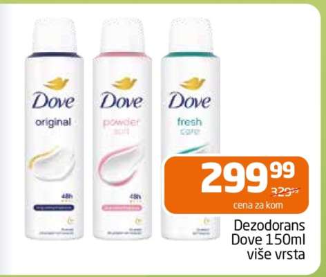 Dezodorans Dove 150ml više vrsta