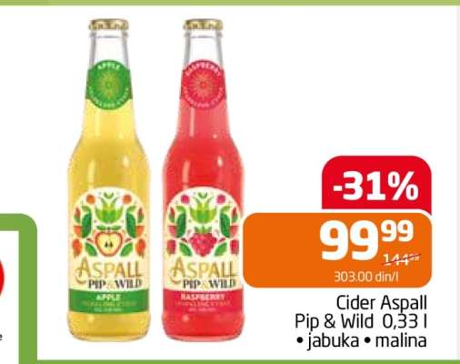 Cider Aspall Pip & Wild 0.33 l