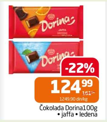 Čokolada Dorina 100g