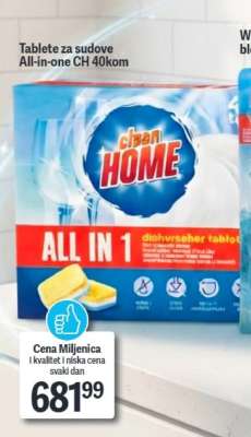 Tablete za sudove All-in-one CH, 40kom