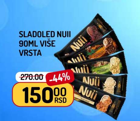 SLADOLED NUII 90ml VIŠE VRSTA