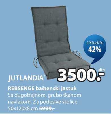 JUTLANDIA REBSENGE baštenski jastuk