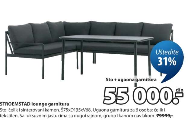 STROEMSTAD lounge garnitura
