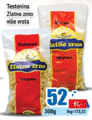 Testenina Zlatno zrno