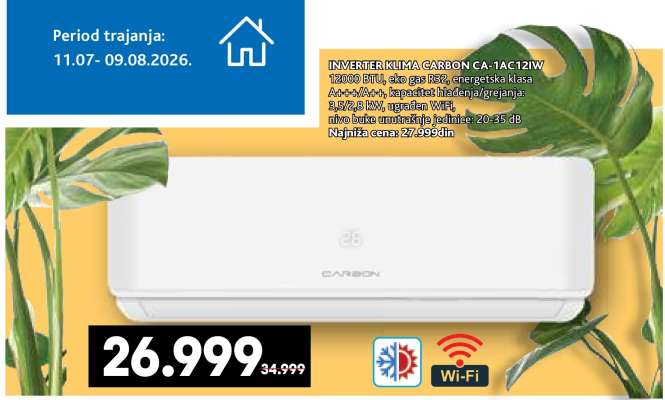 INVERTER KLIMA CARBON CA-1AC12IW