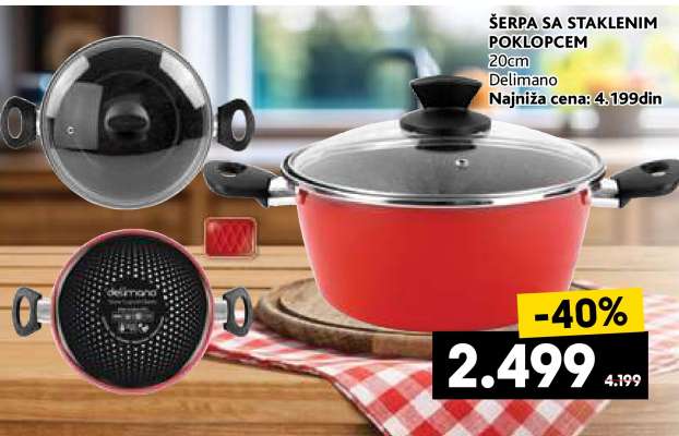 ŠERPA SA STAKLENIM POKLOPCEM