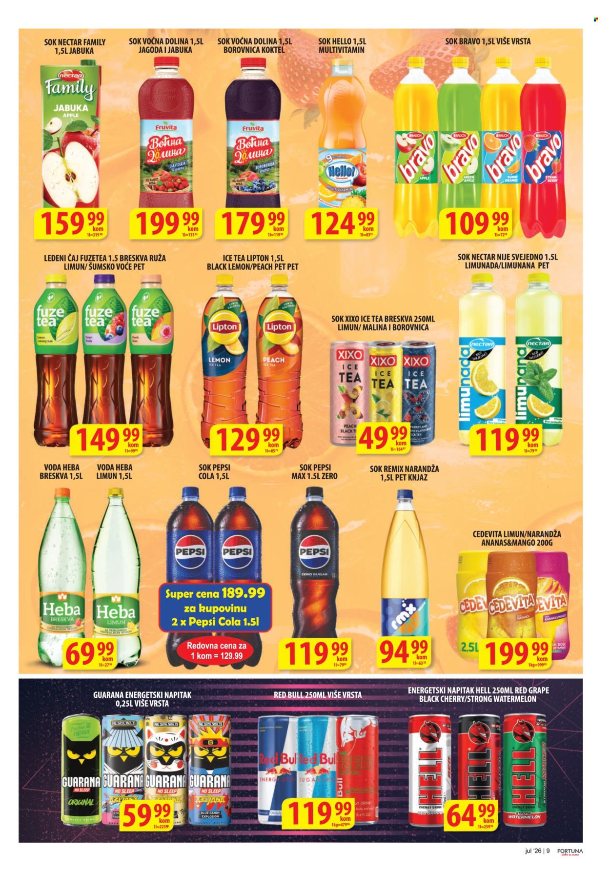 Fortuna Market katalog  - 08.07.2026 - 31.07.2026. Stranica 9