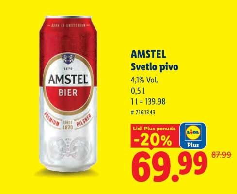 AMSTEL Svetlo pivo