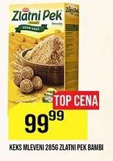 Keks Mleveni 285g Zlatni Pek Bambi